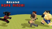 Dead Rope Ninja: Blocky City Screen Shot 0