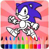 How To Color sonic the hedgehog (game for kids)