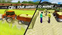 Drive Heavy Tractor Farming Simulator 3D Harvester Screen Shot 2