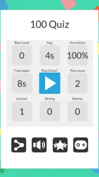 100 Quiz - Amazing math game Screen Shot 0