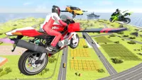 Flying bike Driving Simulator Screen Shot 0