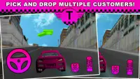 Pink Lady Crazy Taxi Driver 3D Screen Shot 0