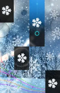 Winter Piano Snow Tiles : Raining Ice Game 2019 Screen Shot 2