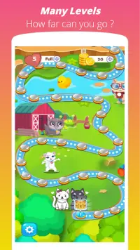 Wiggle Cat -  Free Connect Match 3 Game Screen Shot 1