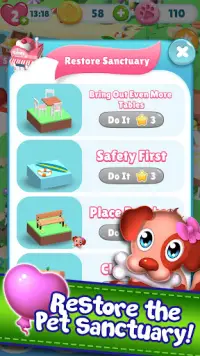 Hungry Pet Mania - Match 3 Gems Game Screen Shot 4