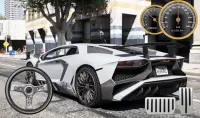Driving Lamborghini Aventador City Racer Screen Shot 3
