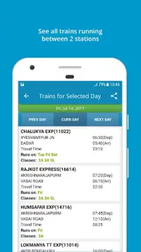 Indian Rail Train Info Screen Shot 3