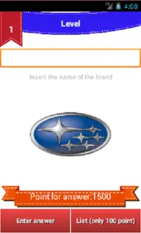 Logos Quiz - Cars Screen Shot 1