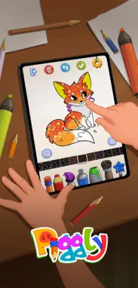 Piggly: Painting & Colouring for beginners Screen Shot 0