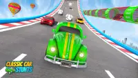 Classic Car Stunt Games – New Mega Ramp Car Stunts Screen Shot 2