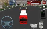 3D ônibus parking simulador Screen Shot 4