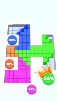 Color Blocks vs Blocks 3D - Blocks battle Screen Shot 2