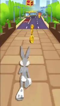 Subway Looney Run - 3D Adventure City Bunny dash Screen Shot 0