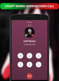 Creepy Momo horror game Video Call - Call and Chat Screen Shot 3