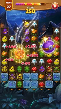 Halloween Witch - Match 3 Puzzle Screen Shot 3