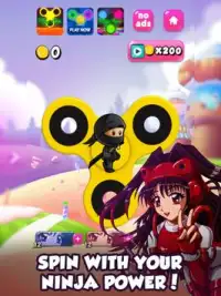 Ninja Kid vs Zombies Special - Fidget Spinner Screen Shot 0