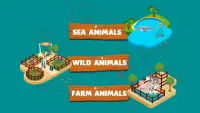 Learn Animal Names and Sounds with Kids Train Screen Shot 1