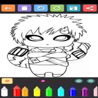 Coloring Ninja Konoha Screen Shot 2