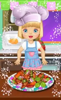 Baby Ema Chef Cooking Chicken Screen Shot 0