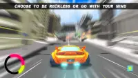 Escape The City Endless Car Games: Falling City 3D Screen Shot 2