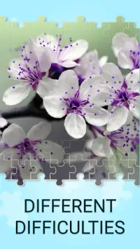 花のジグソーパズルゲーム Screen Shot 5