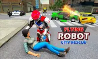 Flying Robot Rescue Mission: Super Heroes Game Screen Shot 4