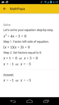 MathPapa - Algebra Calculator Screen Shot 3