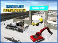 Salju Bajak Excavator Sim Screen Shot 0