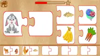 Animal Matching Puzzle for Kids-Name,Food,Home,Mom Screen Shot 2