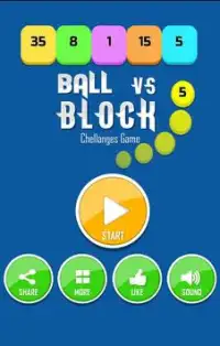ボール 対 ブロック 課題 ゲーム Screen Shot 0