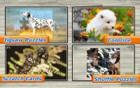 Hunde Puzzlen Spiel Kinder Screen Shot 2