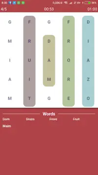 Simple Word Search Puzzle Game Screen Shot 1