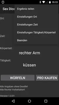 Sex Dice FREE / Sexwürfel Screen Shot 4