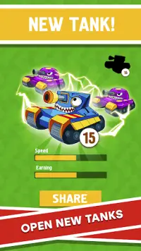 Merge Tanks: Idle Tap Clicker Screen Shot 1