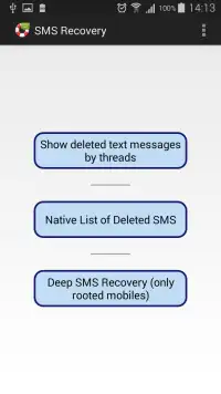 SMS Recovery Screen Shot 0