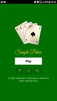 Simple Poker Screen Shot 3