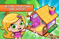 My Girl's Town - Design and Decorate Cute Houses Screen Shot 0