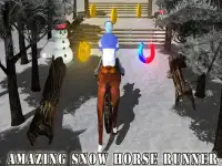 Snow Horse Run Simulator 3D Screen Shot 6