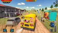 Off Road School Bus: simulador de conducción cuest Screen Shot 5