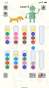 Sort Color Balls - puzzle game Screen Shot 2