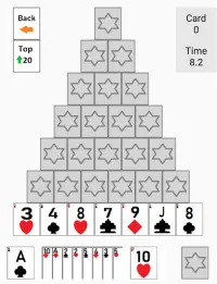 AliFunGame - Poker Pyramid (撲克牌金字塔) Screen Shot 1