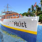 Polizeiboot Gefängnistransport 3D Kreuzfahrtschiff
