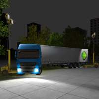 Nacht LKW Parken 3D