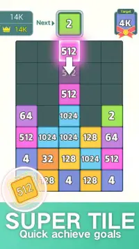NumDrop: Fun & Free 2048 Block Number Puzzle Games Screen Shot 4