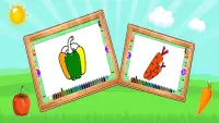 ABC Vegetables Alphabet - Name Coloring Games Screen Shot 1