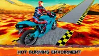 Xtreme Lava Rooftop Bike Tracks Race Gt Stunts Sim Screen Shot 0