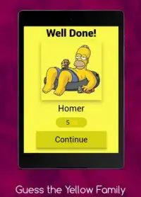 Guess the Yellow Family Quiz Screen Shot 4