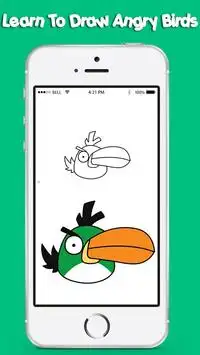 Как рисовать Angry Birds 2 бесплатно Screen Shot 1