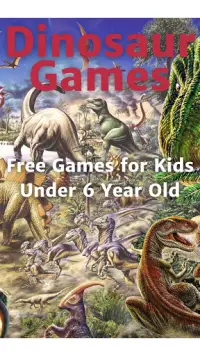 Dinosaur island games for kids free Screen Shot 0