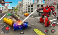 Firefighter Flying Robot Transform Fire Truck Sim Screen Shot 2